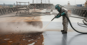 Jasa Sandblasting Dek Kapal | Bersih, Anti Karat, Awet