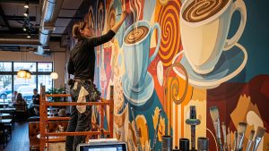 Jasa Seni Mural Kafe & Restoran