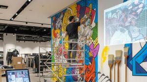 Jasa Seni Mural Pop-up Store