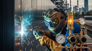Jasa Welding Pagar Pembatas Area Industri