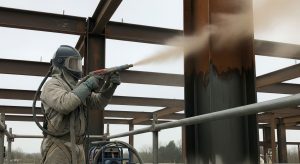 Jasa Sandblasting Struktur Baja Gedung