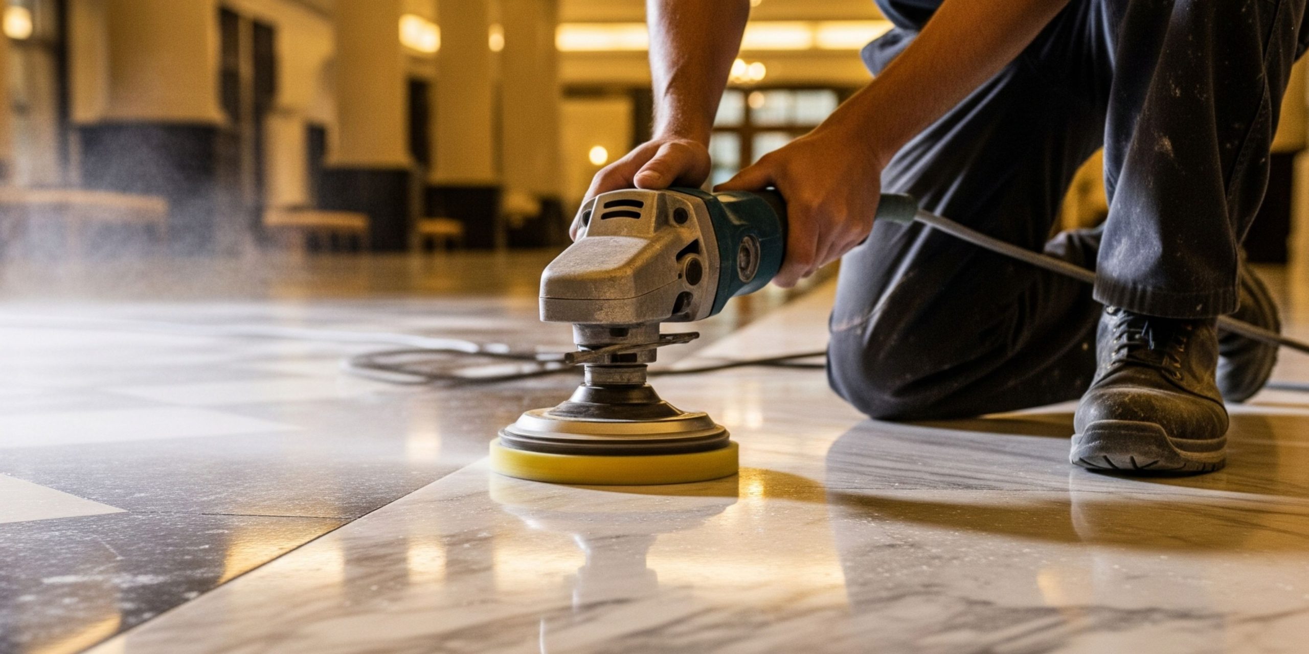 jasa poles lantai marmer