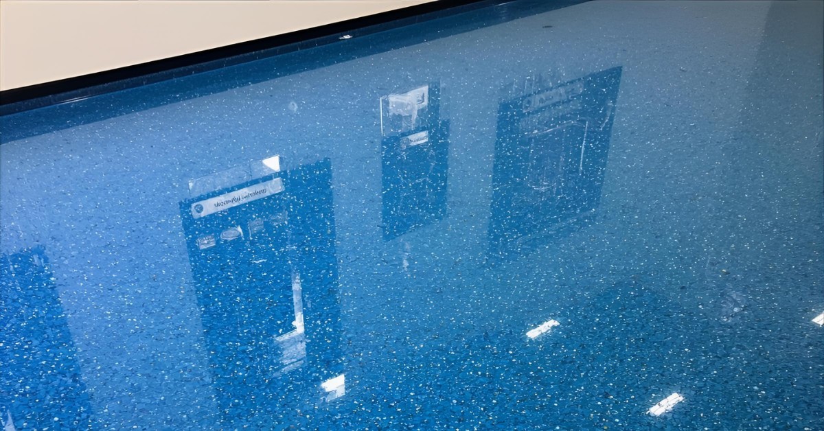 Hasil pekerjaan PT. Eltama Prima Indo pada proyek Jasa Kontraktor Epoxy Lantai Bogor dengan finishing mengkilap dan tahan lama.