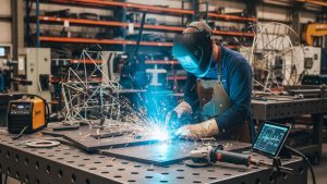 Jasa Welding Meja Kerja Berat (Welding Table & Assembly Station)