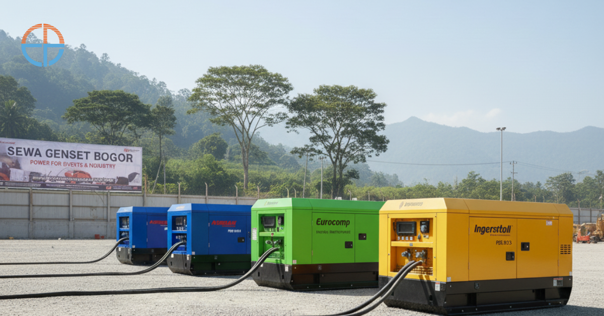 Genset disewakan di Bogor untuk mendukung kebutuhan listrik acara dan industri dengan kondisi prima serta terawat