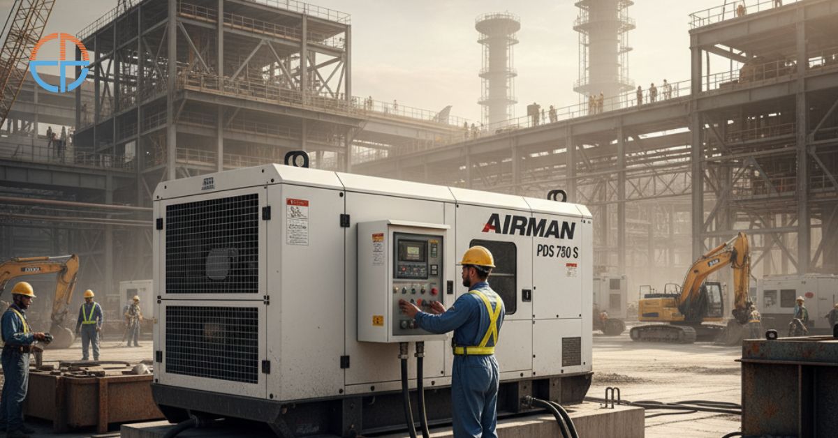 Airman PDS 750 S digunakan pada proyek industri skala besar.