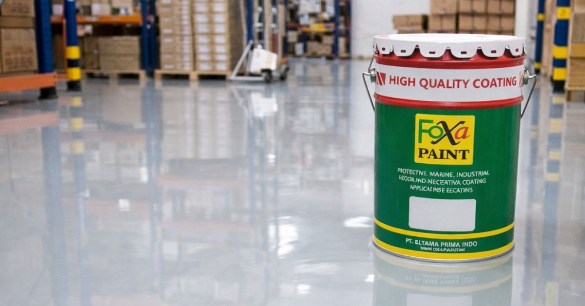 Jasa epoxy self levelling Tangerang untuk lantai gudang dengan hasil glossy dan tahan beban berat
